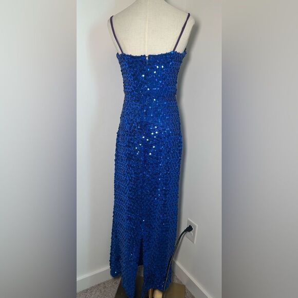 VTG 80s ROB HILL Sequined Maxi Dress - Picture 3 of 6